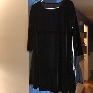 Black Velvet Swing Tunic